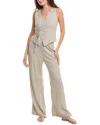Heartloom 2pc Carolyn Linen-blend Vest & Pant Set In Gray