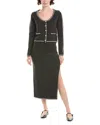 Heartloom 2pc Mya Sweater & Skirt Set In Black