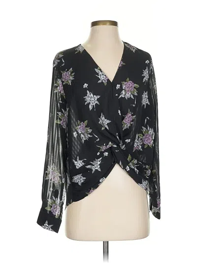 Pre-owned Heartloom 3/4 Sleeve Blouse In Black