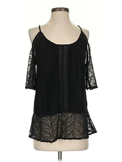 Pre-owned Heartloom 3/4 Sleeve Blouse In Black