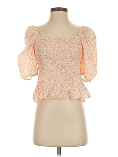 Pre-owned Heartloom 3/4 Sleeve Blouse In Orange