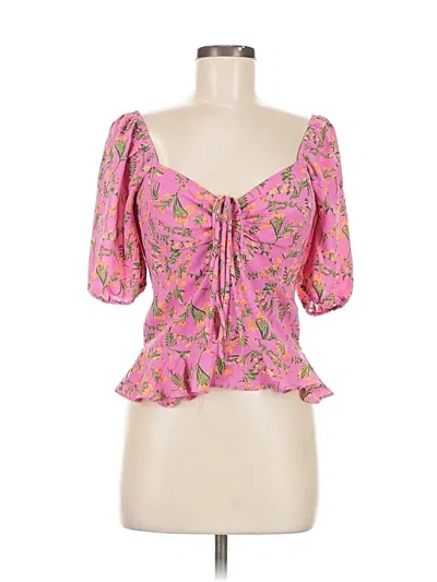 Pre-owned Heartloom 3/4 Sleeve Blouse In Pink