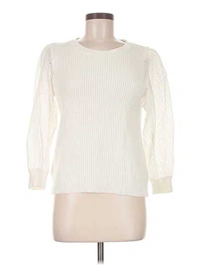 Pre-owned Heartloom 3/4 Sleeve T-shirt In White