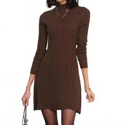Heartloom Adi Sweater Dress In Olive Brown