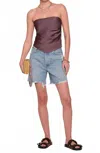 Heartloom Adrian Scarf Silky Top In Mocha In Brown