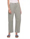Heartloom Alleia Barrel Leg Pant In Olive In Gray