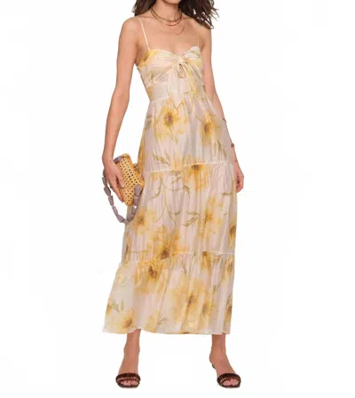 Heartloom Ames Maxi Dress In Yellow/multi