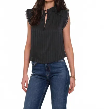 Heartloom Ananda Short Sleeve Top In Black
