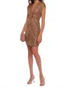 Heartloom Angeline Dress In Bronze In Animal Print