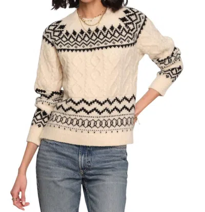 Heartloom Annora Sweater In Ivory/black In Neutral