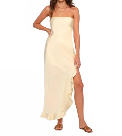 Heartloom Arely Asymmetric Dress In Lemon In Neutral