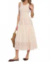 Heartloom Aribella Midi Dress In Beige In Multi