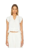 Heartloom Arienne Top In Eggshell