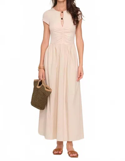 Heartloom Arleth Cap Sleeves Dress In Putty In Neutral