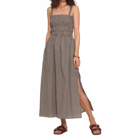 Heartloom Auburn Gingham Voile Dress In Moss In Neutral