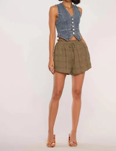 Heartloom Aurora Short In Olive In Brown