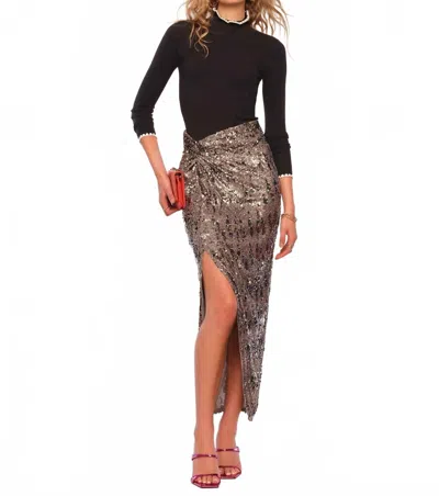 Heartloom Aviella Skirt In Pewter In Brown