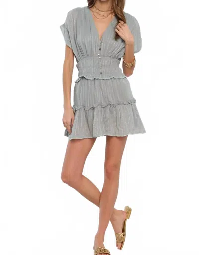 Heartloom Baxter Mini Dress In Mineral In Gray