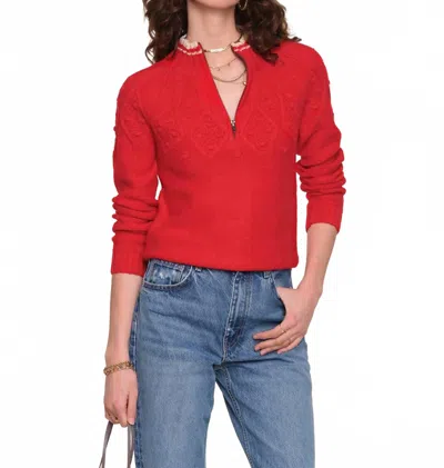 Heartloom Bellini Sweater In Lipstick In Red
