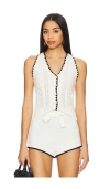 Heartloom Bethany Vest In Eggshell