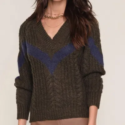 Heartloom Bosca Sweater In Olive In Brown