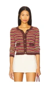 Heartloom Cait Cardi In Brown