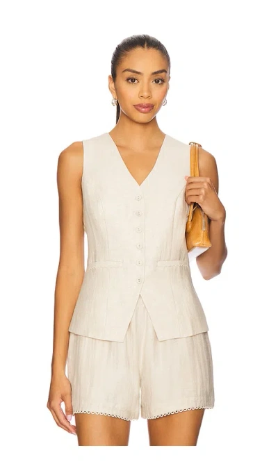 Heartloom Campari Vest In Neutral