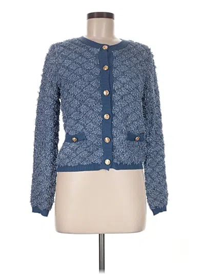Pre-owned Heartloom Cardigan Sweater In Blue