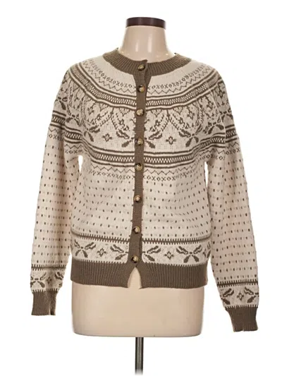 Pre-owned Heartloom Cardigan Sweater In Brown