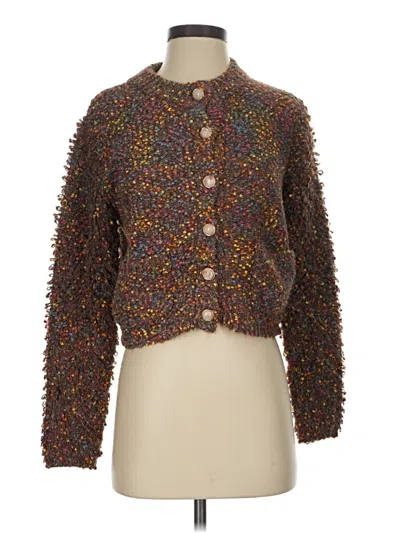Pre-owned Heartloom Cardigan Sweater In Brown