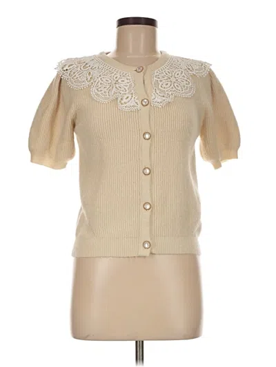 Pre-owned Heartloom Cardigan Sweater In Ivory
