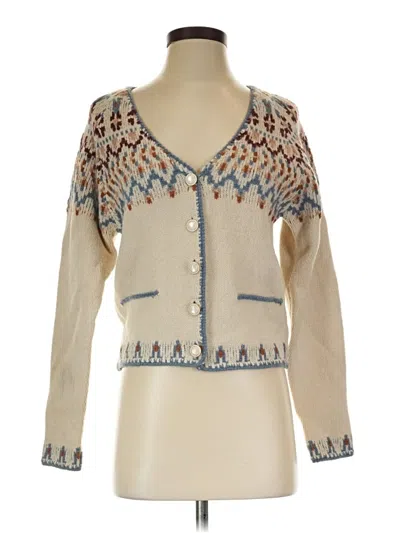 Pre-owned Heartloom Cardigan Sweater In Ivory