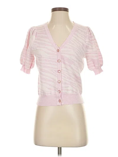 Pre-owned Heartloom Cardigan Sweater In Pink