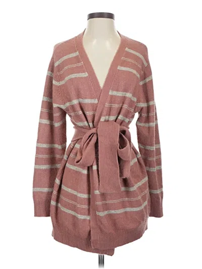 Pre-owned Heartloom Cardigan Sweater In Pink