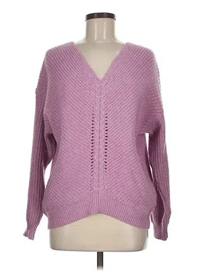 Pre-owned Heartloom Cardigan Sweater In Purple