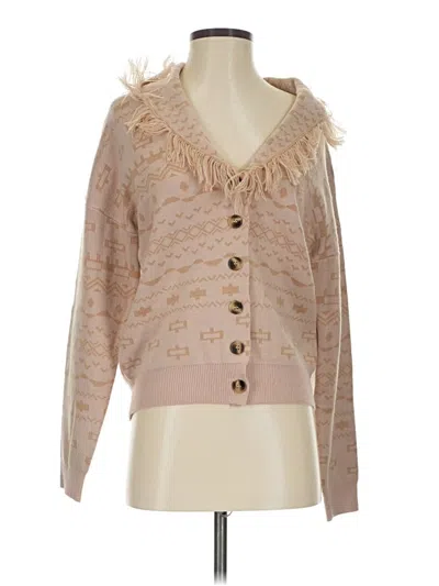 Pre-owned Heartloom Cardigan Sweater In Tan