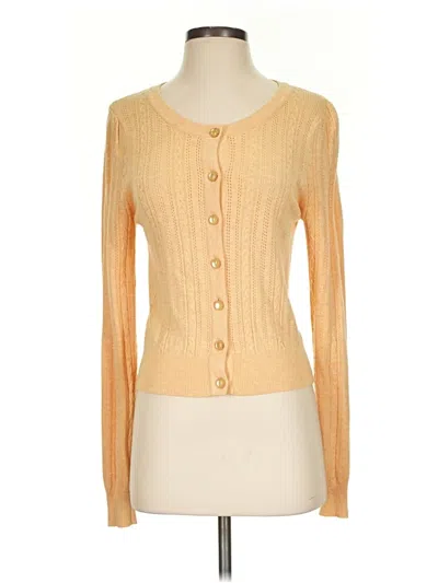 Pre-owned Heartloom Cardigan Sweater In Yellow