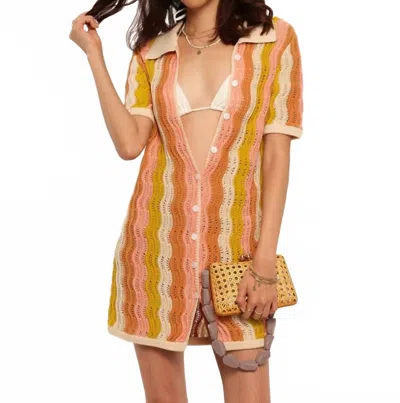 Heartloom Carlisle Cover Up In Orange, Biege, Pink, Yellow In Multi