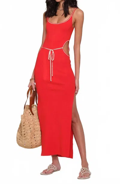 Heartloom Carson Dress In Flame In Red