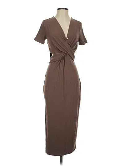 Pre-owned Heartloom Casual Dress In Brown