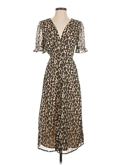 Pre-owned Heartloom Casual Dress In Brown