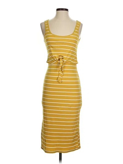 Pre-owned Heartloom Casual Dress In Yellow