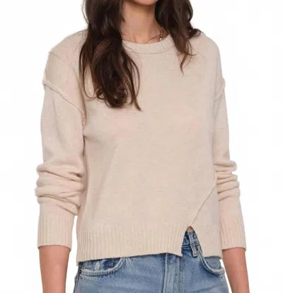 Heartloom Celty Crewneck Sweater In Beige In White