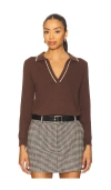 Heartloom Citrine Sweater In Brown
