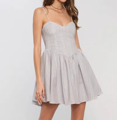 Heartloom Claret Dress In Sky In Gray