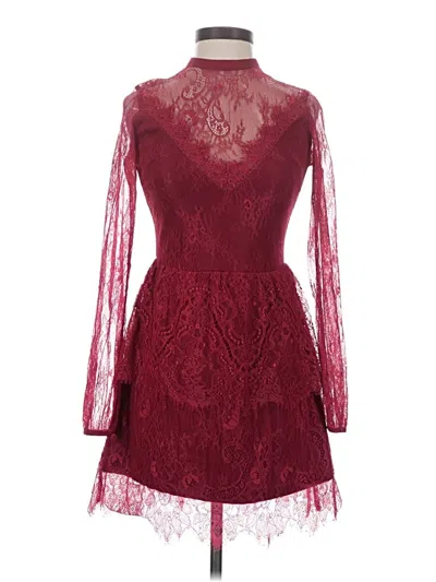 Pre-owned Heartloom Cocktail Dress In Burgundy
