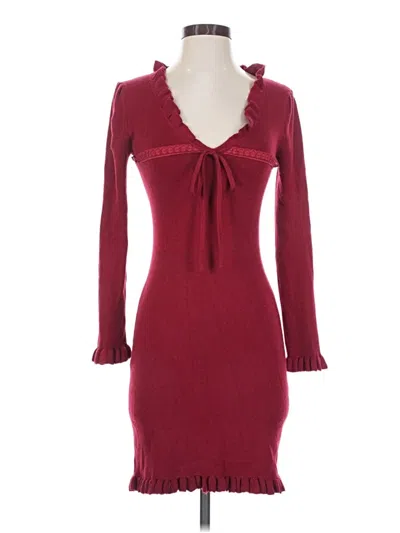 Pre-owned Heartloom Cocktail Dress In Burgundy