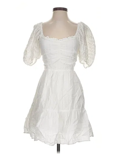 Pre-owned Heartloom Cocktail Dress In White