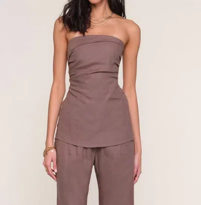 Heartloom Corinne Top In Driftwood In Brown