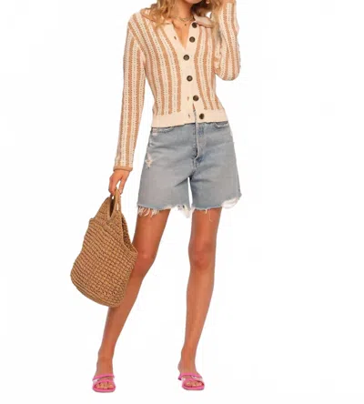 Heartloom Corrie Knit Cardigan In Ecru In Neutral